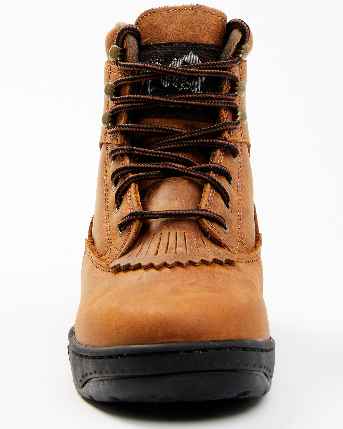 Image #5 - Roper Footwear Women's Crossrider Horseshoe 3/4" Heel Boots, Brown, hi-res