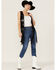 Image #4 - Rock & Roll Denim Women's Black Crochet Long Fringe Vest, , hi-res