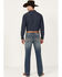 Image #3 - RANK 45® Men's Sidewinder Wash Ambush Slim Straight Performance 4-Way Stretch Denim Jeans, Blue, hi-res