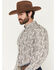 Image #2 - Cody James Men's Dagget 2.0 Paisley Print Long Sleeve Button-Down Stretch Western Shirt, Brown, hi-res