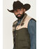 Image #2 - Cinch Men's Reversible Snap Vest, Olive, hi-res