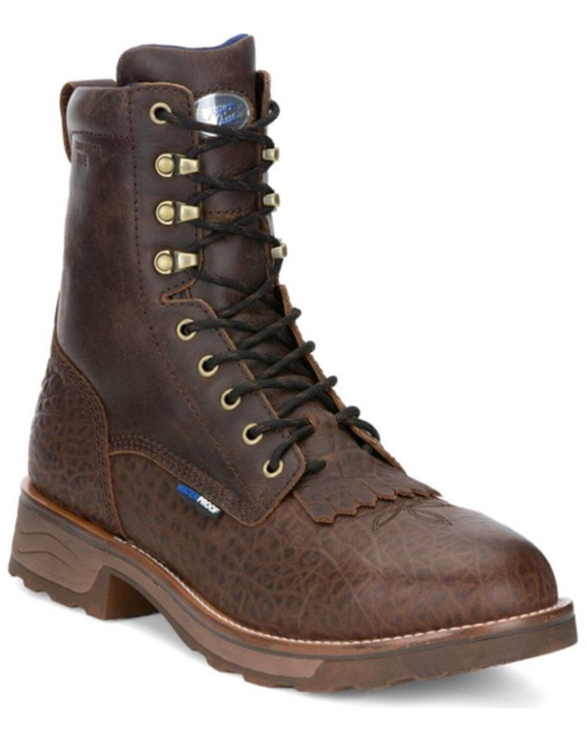 Steel toe lace up cowboy boots clearance