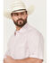 Image #2 - Wrangler Men's 20X Geo Print Short Sleeve Snap Stretch Western Shirt, White, hi-res