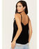 Image #4 - Idyllwind Women's Storm Fringe Cami, Black, hi-res
