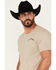 Image #3 - Cody James Men's No Complaints Short Sleeve Graphic T-Shirt, Tan, hi-res