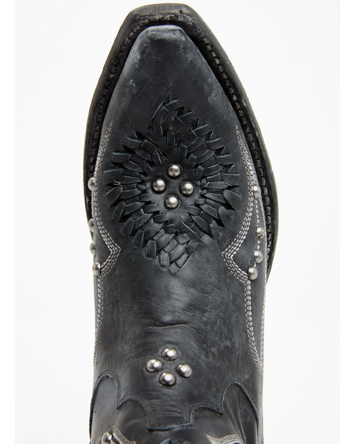 Image #6 - Lane Women's Cossette Western Booties - Snip Toe, Black, hi-res