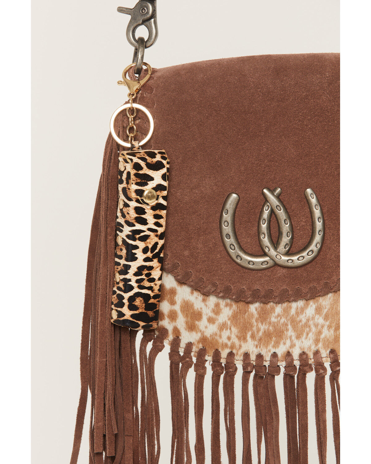 Shyanne Women's Leopard Print Lipstick Case Bag Charm, Leopard, hi-res