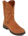 Image #1 - Justin Men's George Strait Twang Waterproof Cowboy Work Boots - Round Toe, , hi-res