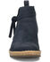Image #4 - Born Women Vaughn Wedge Booties - Round Toe, Navy, hi-res