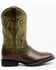 Image #2 - RANK 45® Boys' Kasey Western Boots - Broad Square Toe, Green, hi-res