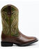 Image #2 - RANK 45® Boys' Kasey Western Boots - Broad Square Toe , Green, hi-res