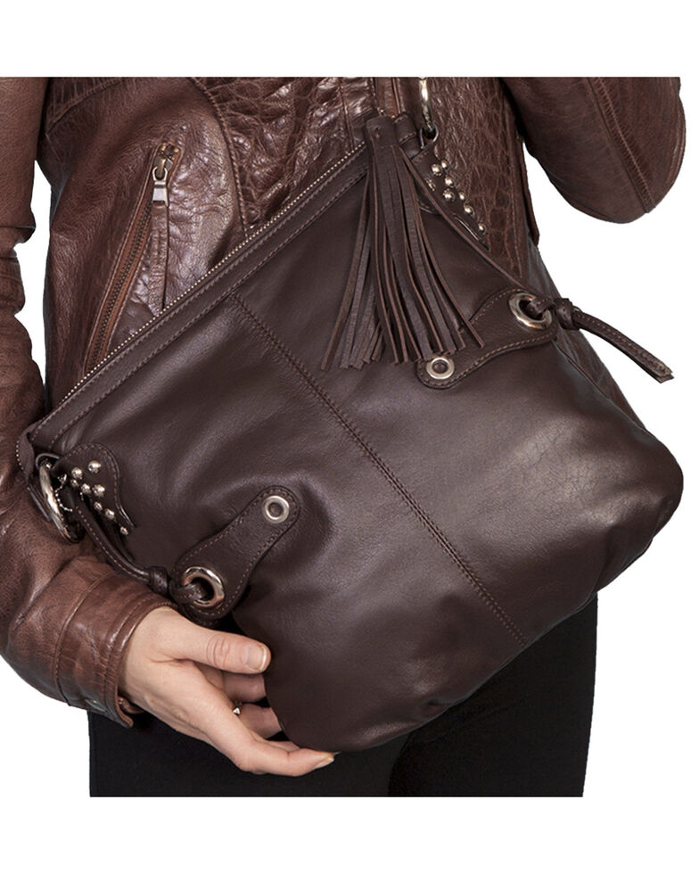 Scully Brown Leather Shoulder Bag Boot Barn