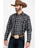 Image #1 - Cody James Men's Chapman Small Plaid Long Sleeve Western Shirt - Tall , , hi-res