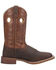 Laredo Men's Ripley Western Performance Boots - Broad Square Toe, Dark Brown, hi-res