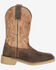 Image #2 - Smoky Mountain Boys' Caleb Performance Western Boots - Broad Square Toe, Brown, hi-res