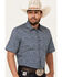 Image #2 - Cody James Men's Open Meadow Floral Print Short Sleeve Button-Down Stretch Western Shirt, Navy, hi-res