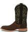 Image #3 - Justin Men's King Kango Exotic Full-Quill Ostrich Western Boots - Broad Square Toe, Dark Brown, hi-res
