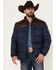 Image #1 - Cody James Men's Belmont Western Puffer Coat, Navy, hi-res