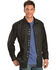 Image #1 - Scully Men's Floral Embroidered Retro Long Sleeve Snap Western Shirt - Big & Tall, Jet, hi-res