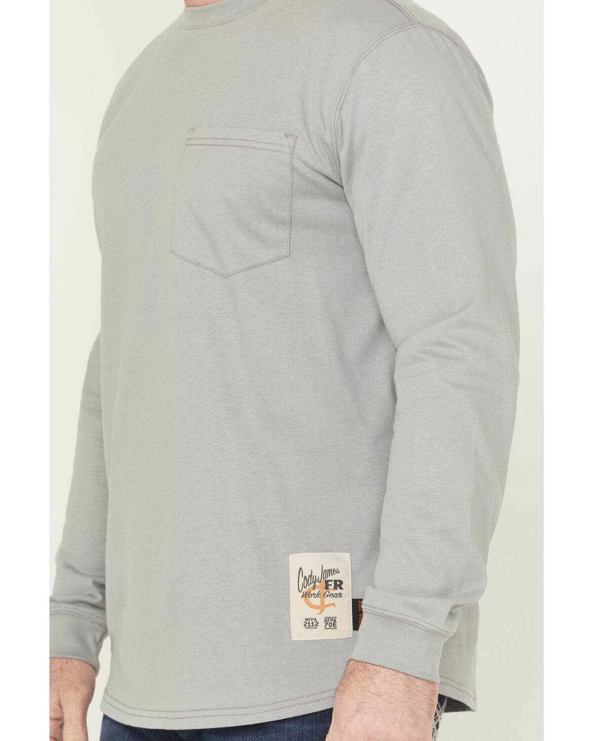 Image #3 - Cody James Men's Old West Graphic Long Sleeve Work T-Shirt, Medium Grey, hi-res