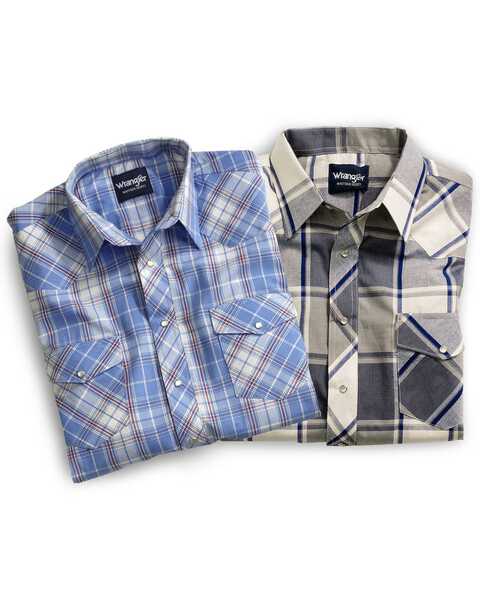 Image #3 - Wrangler Men's Assorted Long Sleeve Western Shirt - Big & Tall, , hi-res
