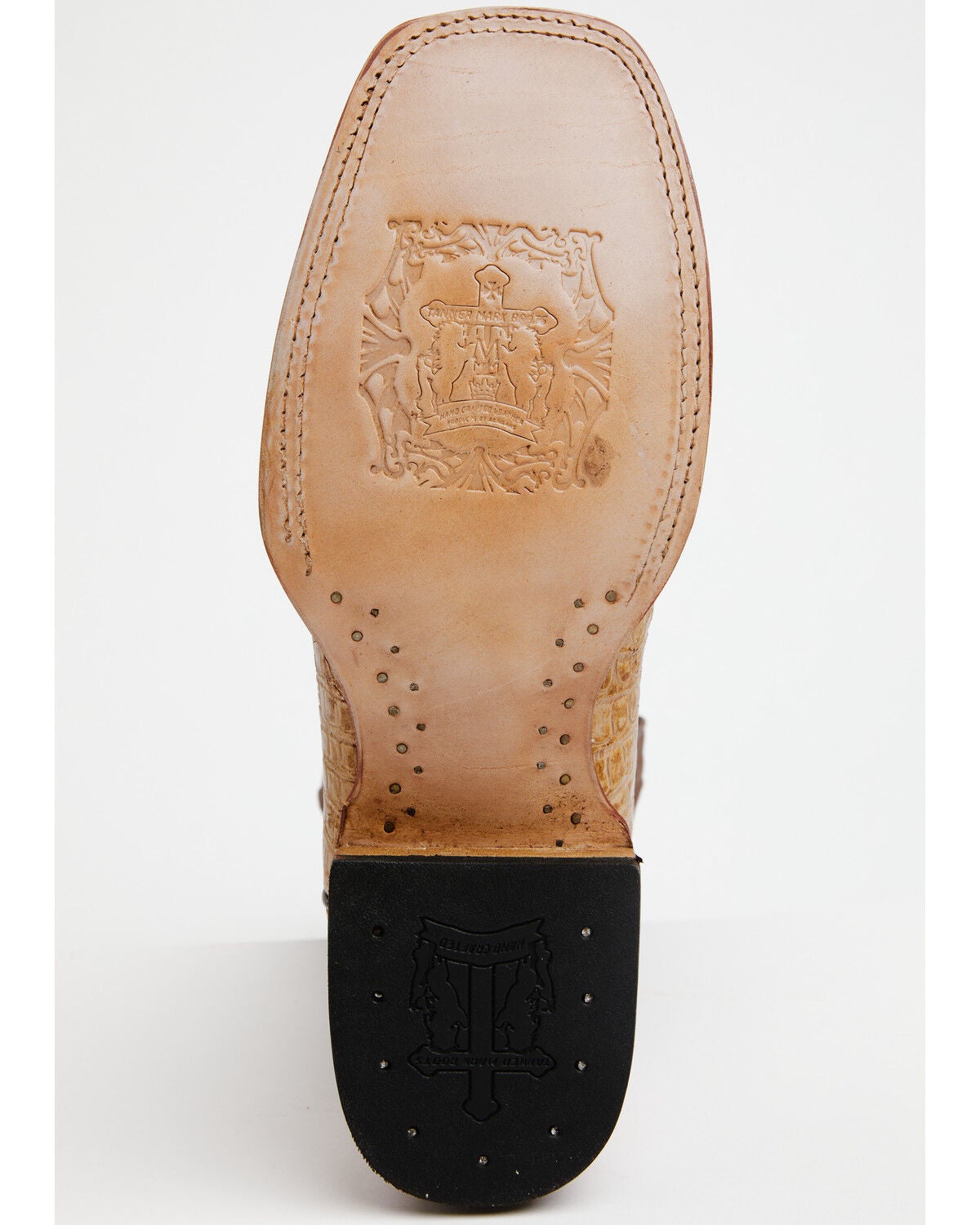 Image #7 - Tanner Mark Men's Ridgeback Caiman Print Western Boots - Broad Square Toe, Oryx, hi-res