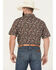 Image #4 - Cowboy Hardware Men's Paisley Print Short Sleeve Snap Stretch Western Shirt, , hi-res