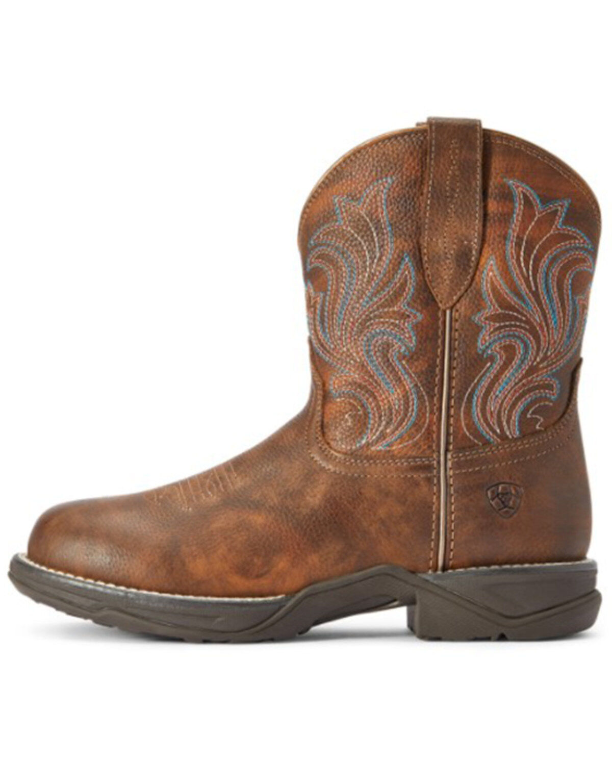 Image #2 - Ariat Women's Anthem Shortie Performance Western Boots - Round Toe, Brown, hi-res