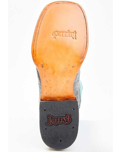 Image #7 - Ferrini Women's Caiman Tail Print Western Boots, Black, hi-res