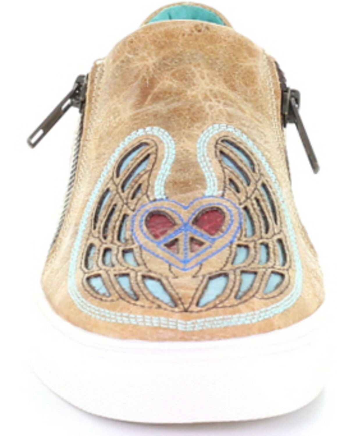 Image #5 - Corral Women's Straw Heart & Wings Inlay Shoes, , hi-res