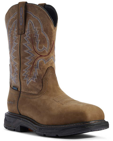 Image #1 - Ariat Men's WorkHog® XT Western Work Boots - Square Toe, Brown, hi-res