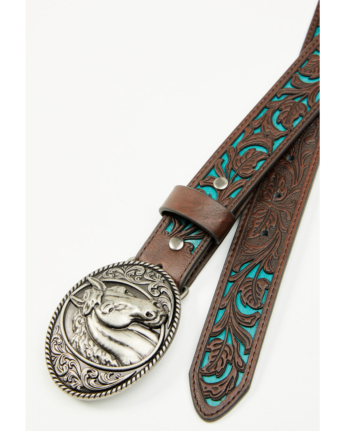 Product Name:  Shyanne Girls' Jovie Underlay Belt with Horse Buckle