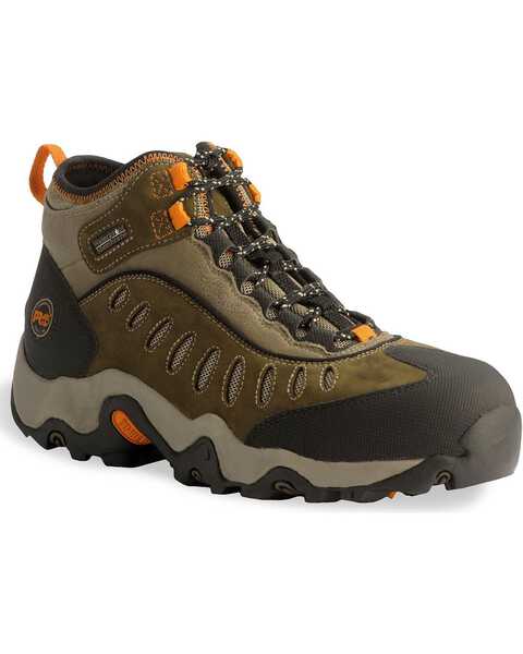 Timberland PRO Mid Waterproof Mudslinger Boots - Steel Toe, Brown, hi-res