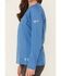 Image #3 - Ariat Women's FR Air Crew Long Sleeve Work Tee, Medium Blue, hi-res