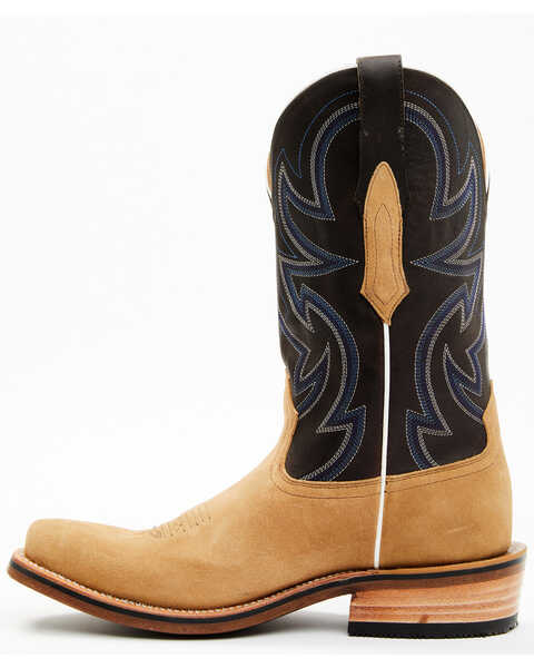 Image #3 - RANK 45® Men's Archer Roughout Western Boots - Square Toe , Coffee, hi-res
