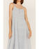 Cleo + Wolf Women's Tiered Relaxed Fit Midi Dress , Steel Blue, hi-res