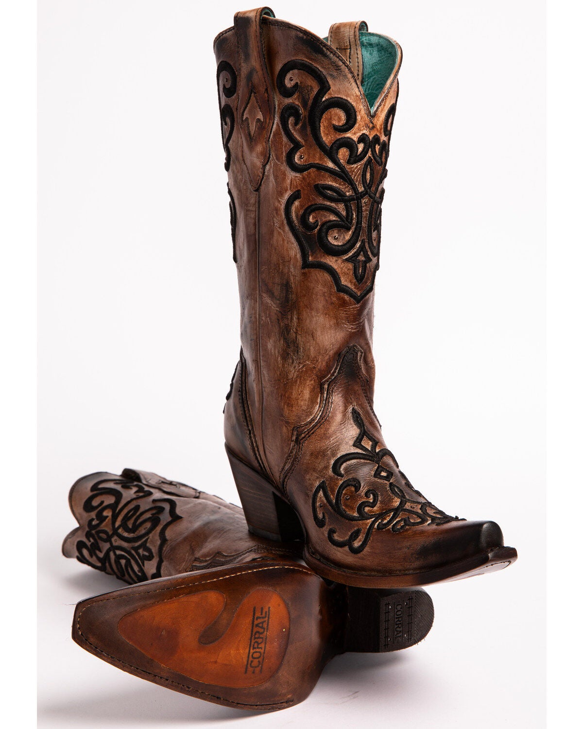 Image #5 - Corral Women's Cord Stitch Cowgirl Boots - Snip Toe, , hi-res