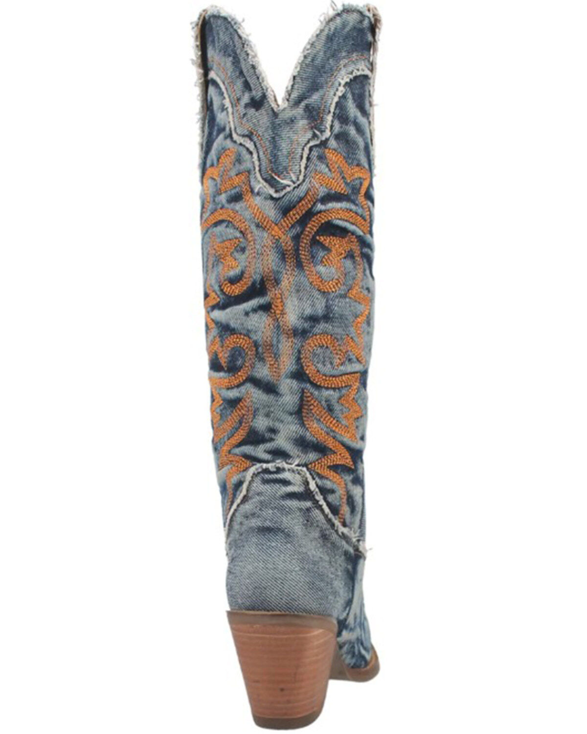 Image #5 - Dingo Women's Texas Tornado Western Boots - Round Toe, Blue, hi-res