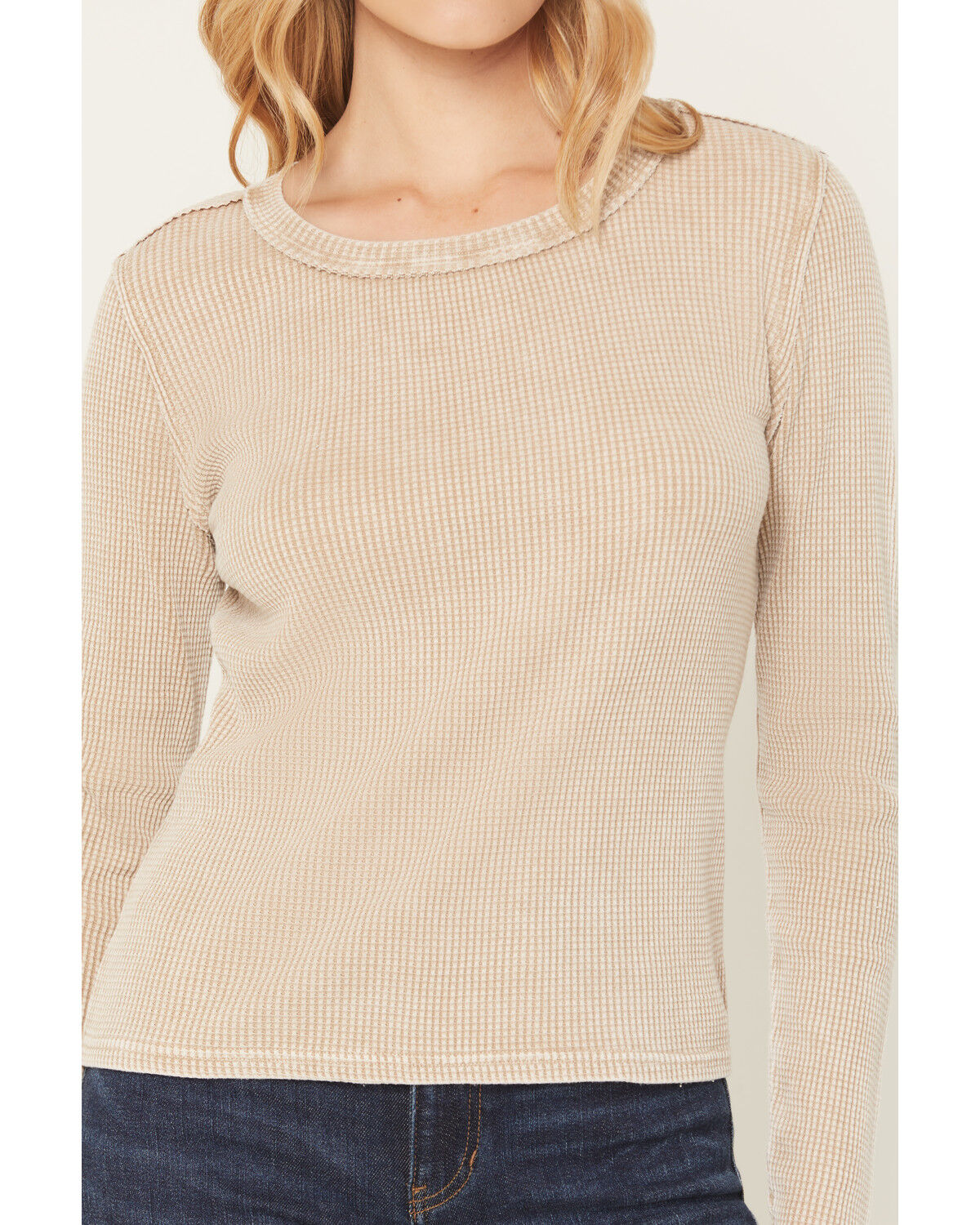 Image #3 - White Crow Women's Solid Long Sleeve Thermal Shirt, Tan, hi-res