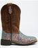 Shyanne Girls' Glitterama Western Boots - Broad Square Toe, Brown, hi-res