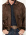 Image #3 - Cody James Men's Button-Down Bomber Jacket, Brown, hi-res