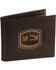 Image #1 - John Deere Bi-Fold Leather Wallet, Brown, hi-res