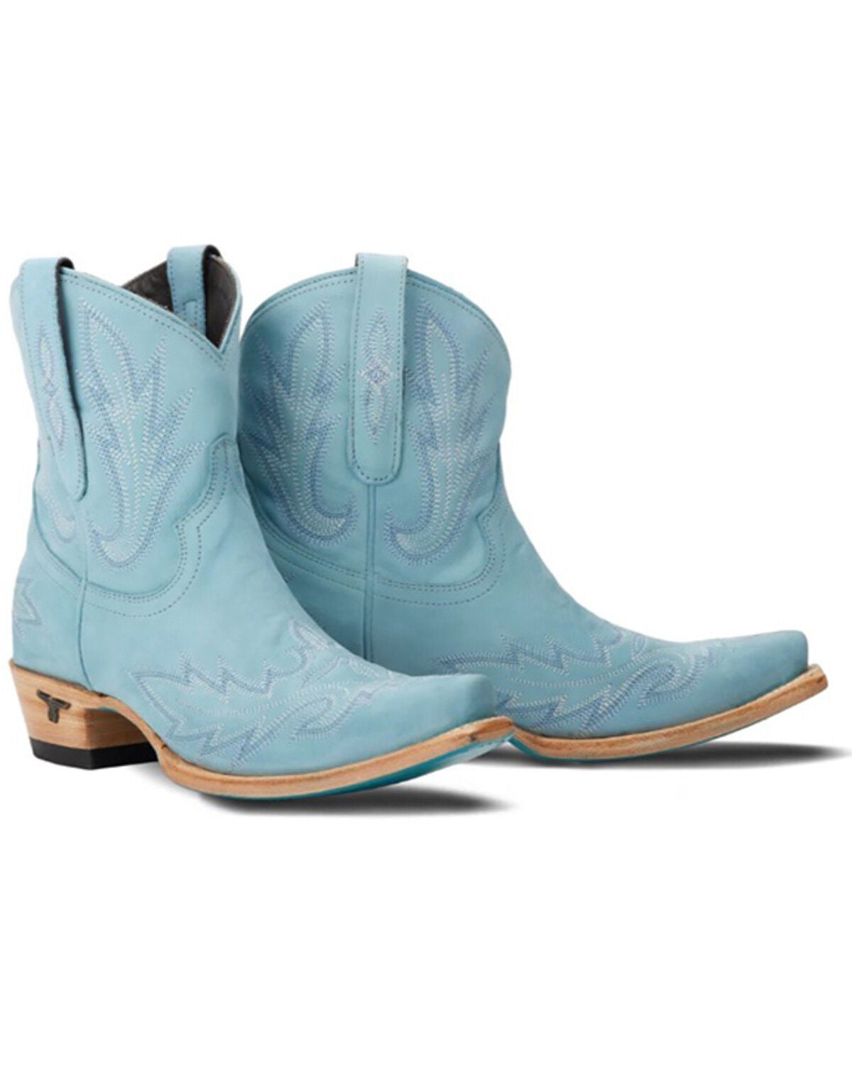 Lane Women's Lexington Western Booties - Snip Toe, Blue, hi-res