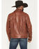 Image #4 - Scully Men's Leather Trucker Jacket, Cognac, hi-res