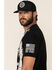 Image #5 - Brothers & Arms Men's Old Glory Flag Graphic T-Shirt, Black, hi-res