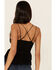 Free People Women's Adella Cami Lace Ruffled Tank Top, Black, hi-res