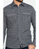 Image #4 - Rock 47 By Wrangler Men's Black Geo Print Long Sleeve Western Shirt , , hi-res