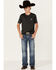 Image #4 - Ariat Boys' Charger Vertical Flag Graphic Short Sleeve T-Shirt , Charcoal, hi-res