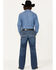 Cinch Men's Grant Medium Wash Relaxed Bootcut Performance Jeans, Indigo, hi-res