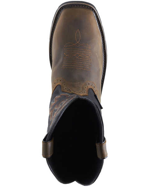 Image #6 - Wolverine Men's Rancher Waterproof Western Work Boots - Soft Toe, Black, hi-res